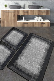 Mijölnir Juego de alfombrillas de baño Multicolor de 3 piezas